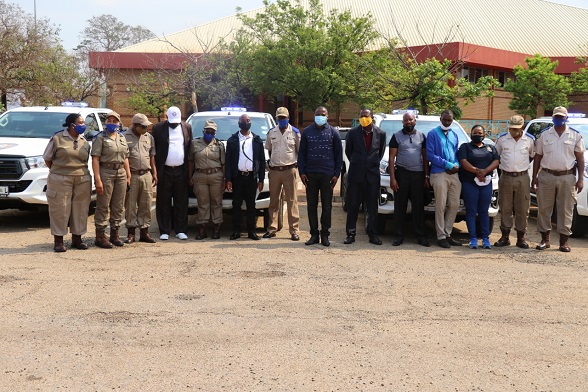 LAUNCH OF 7 TRAFFIC OFFICERS PATROL VEHICLES AND DISTRICT-WIDE COVID19 AWARENESS DRIVE 